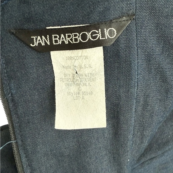 Vintage Barboglio Cristina Jan Blue Denim Dress Size 4 - Picture 6 of 9